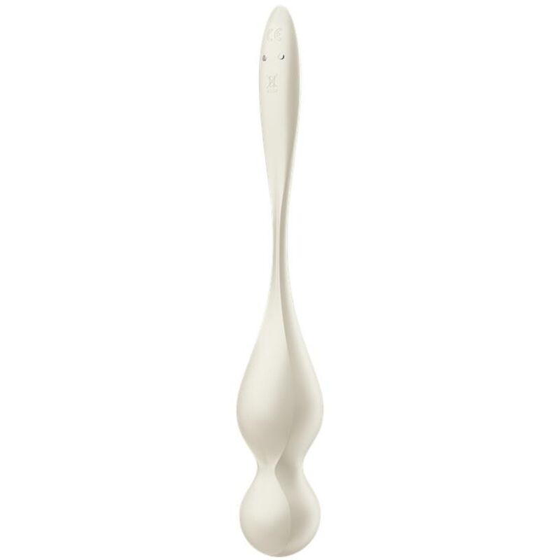 SATISFYER - BOULES DE KEGEL VIBRANTES BLANCHES LOVE BIRDS
