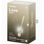 SATISFYER - BOULES DE KEGEL VIBRANTES BLANCHES LOVE BIRDS