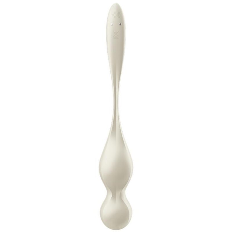 SATISFYER - BOULES DE KEGEL VIBRANTES BLANCHES LOVE BIRDS