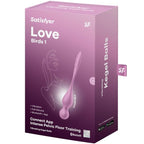 SATISFYER - BOULES DE KEGEL VIBRANTES LOVE BIRDS ROSE