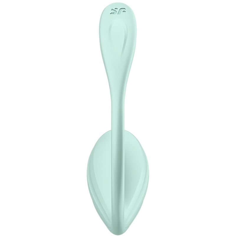 SATISFYER - STIMULATEUR DE POINT G PÉTALE VERT AQUA LISSE APPLICATION GRATUITE