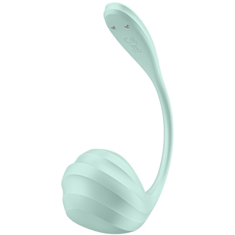 SATISFYER - STIMULATEUR DE POINT G PÉTALE VERT AQUA LISSE APPLICATION GRATUITE