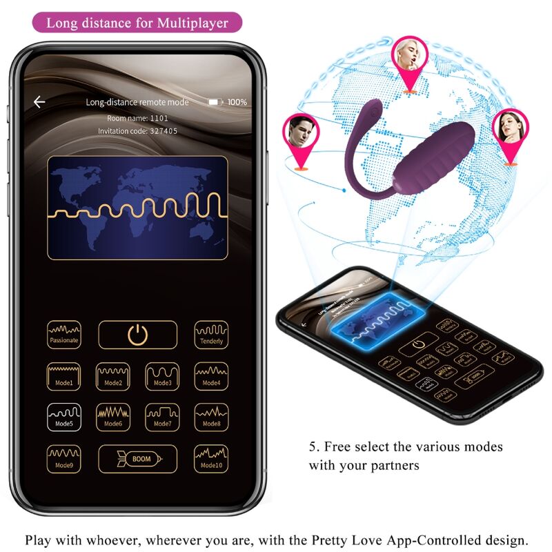 JOLI AMOUR - ŒUF VIBRANT RECHARGEABLE CASPER VIOLET