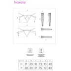 LIVCO CORSETTI FASHION - ENSEMBLE JARRETIÈRE NEMALIA + BAS + GANTS NOIRS