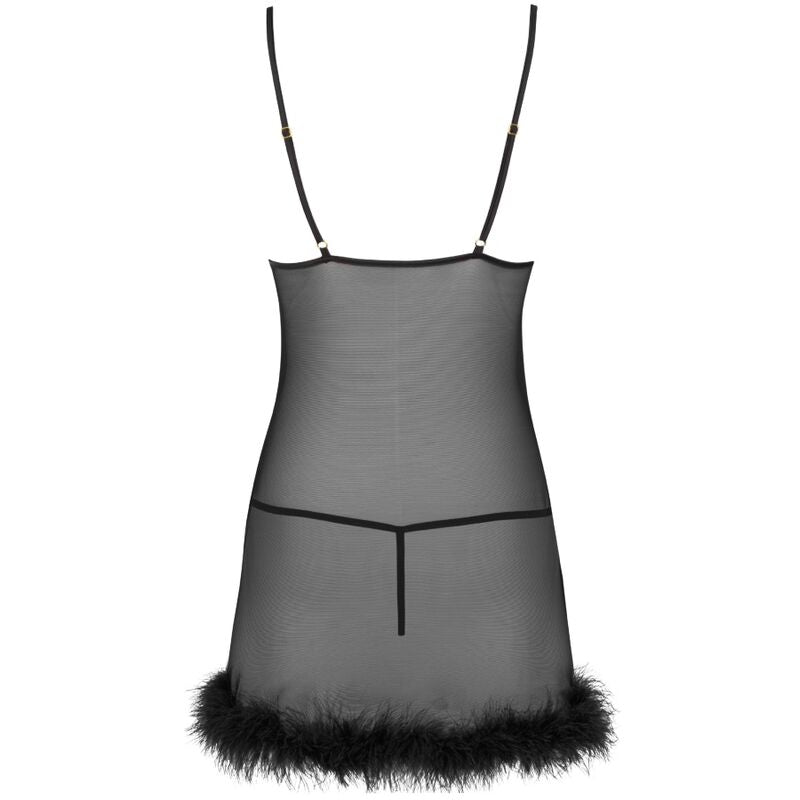 LIVCO CORSETTI FASHION - ZERUNAM BABYDOLL + BLACK THONG SET