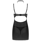 LIVCO CORSETTI FASHION - ENSEMBLE BABYDOLL BINELLA + STRING NOIR