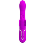 PRETTY LOVE - 4-IN-1 MULTIFUNCTIONAL RABBIT VIBRATOR, FUCHSIA BUTTERFLY