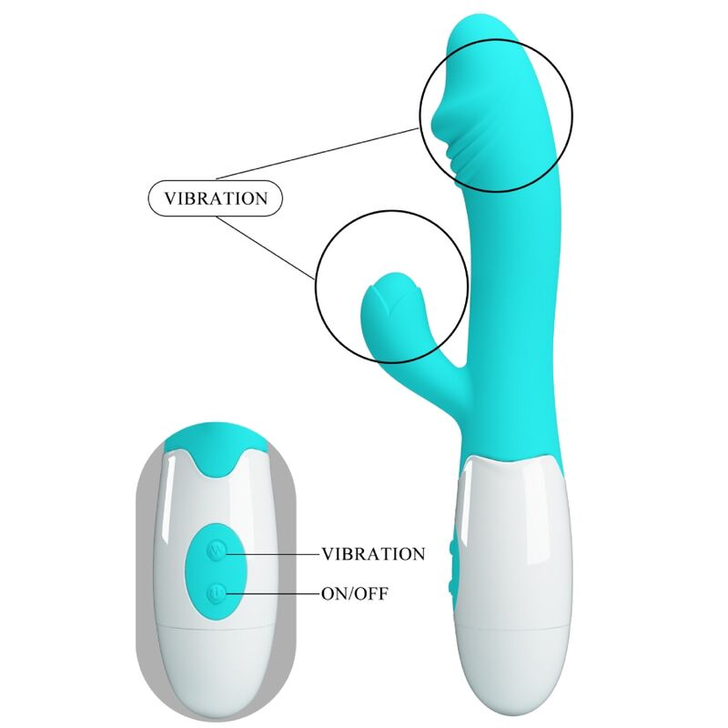 JOLI AMOUR - VIBRATEUR SNAPPY G-SPOT VERT D'EAU