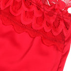 SUBBLIME - BABYDOLL IN SATIN WITH RED LACE S/M