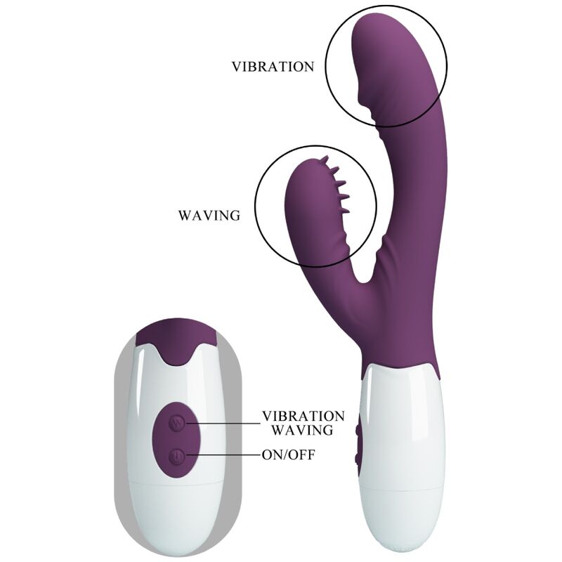 JOLI AMOUR - VIBRATEUR ET STIMULATEUR DE POINT G ANDRE RABBIT VIOLET