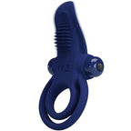 JOLIE AMOUR - BRONSON DOUBLE BAGUE À VIBRATION BLEUE