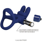 PRETTY LOVE - FRANCISCO DOUBLE ANNEAU VIBRANT LAPIN BLEU