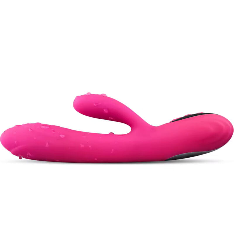 ARMONY - VIBRATEUR ET STIMULATEUR FLEXIBLE À EFFET CHAUD, FUCHSIA