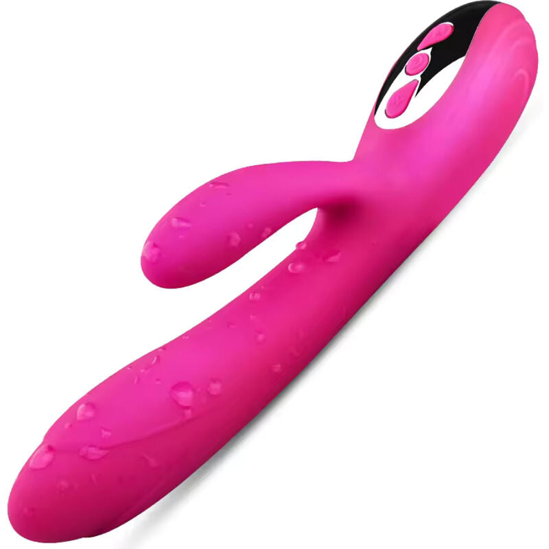 ARMONY - VIBRATEUR ET STIMULATEUR FLEXIBLE À EFFET CHAUD, FUCHSIA