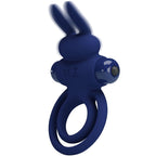 PRETTY LOVE - DAREY DOUBLE VIBRATING RING BLUE RABBIT