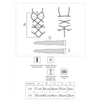 LIVCO CORSETTI FASHION - THIARA LC 20213 ENSEMBLE BODY + BAS NOIR S/M