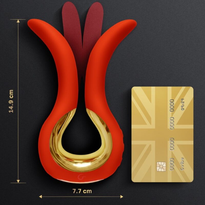 G-VIBE - VIBRATEUR MAXI GVIBE AVEC DEUX EMBOUTS CORAIL FLEXIBLES