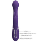 JOLI AMOUR - DEJON VIBRATEUR LAPIN MULTIFONCTIONNEL 3 EN 1 VIOLET