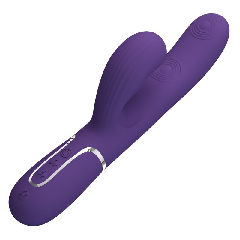 PRETTY LOVE - PERLITA VIBRATEUR POINT G MULTIFONCTIONNEL 3 EN 1 VIOLET
