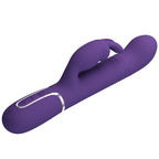 PRETTY LOVE - VIBRATEUR LAPIN AU CHARBON VIOLET 4 EN 1