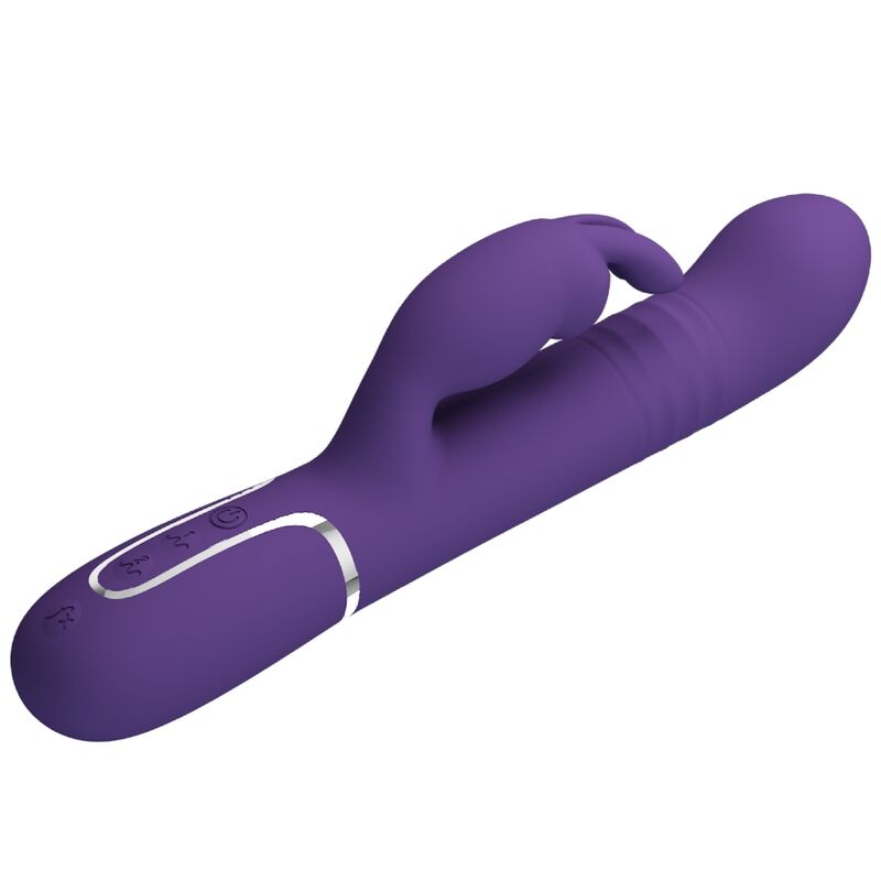 PRETTY LOVE - VIBRATEUR LAPIN AU CHARBON VIOLET 4 EN 1