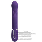 PRETTY LOVE - VIBRATEUR LAPIN AU CHARBON VIOLET 4 EN 1