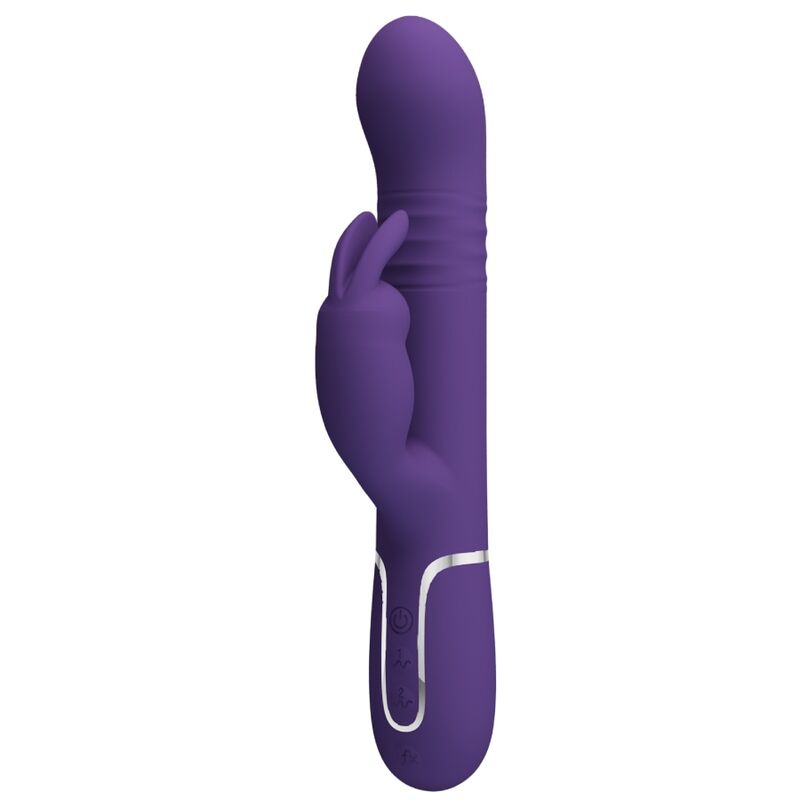 PRETTY LOVE - VIBRATEUR LAPIN AU CHARBON VIOLET 4 EN 1