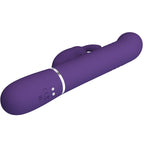 PRETTY LOVE - VIBRATEUR LAPIN AU CHARBON VIOLET 4 EN 1