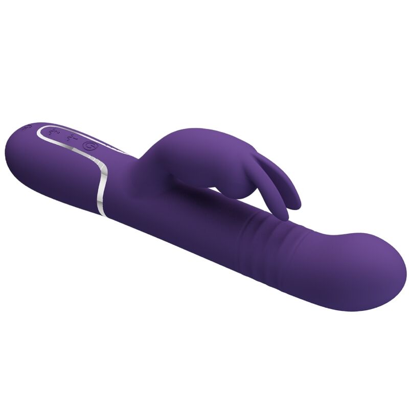 PRETTY LOVE - VIBRATEUR LAPIN AU CHARBON VIOLET 4 EN 1