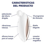 SATISFYER - SPOT ON 2 VIBRATEUR BLANC À APPLICATION LATÉRALE