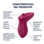 SATISFYER - VIBRATEUR CLITORIAL DE TABLE FUCHSIA EXCITANT