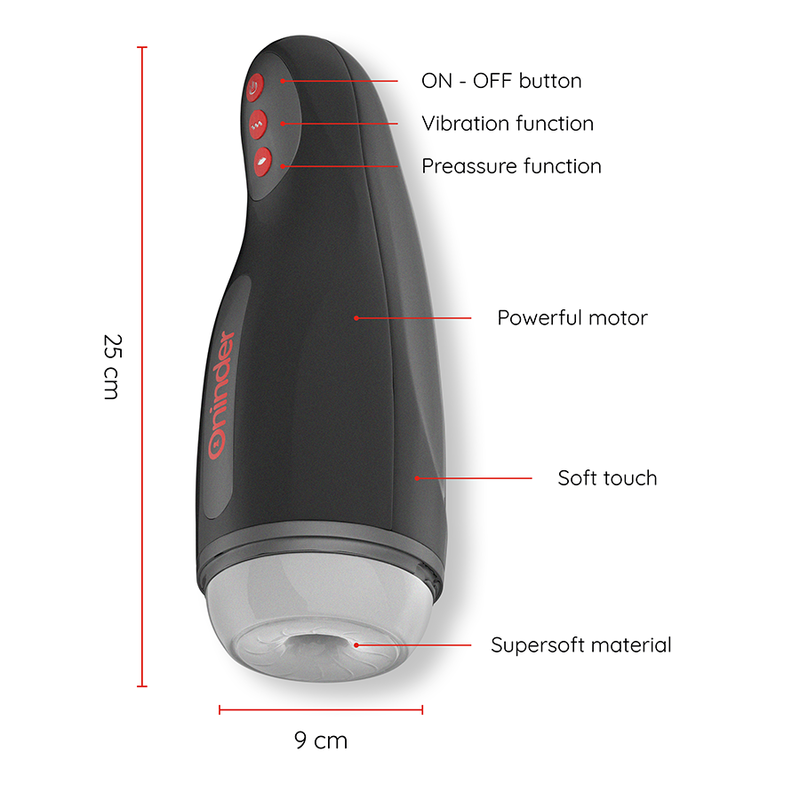 ONINDER - SEOUL MASTURBATEUR HOMME RECHARGEABLE 10 VITESSES - APPLICATION GRATUITE