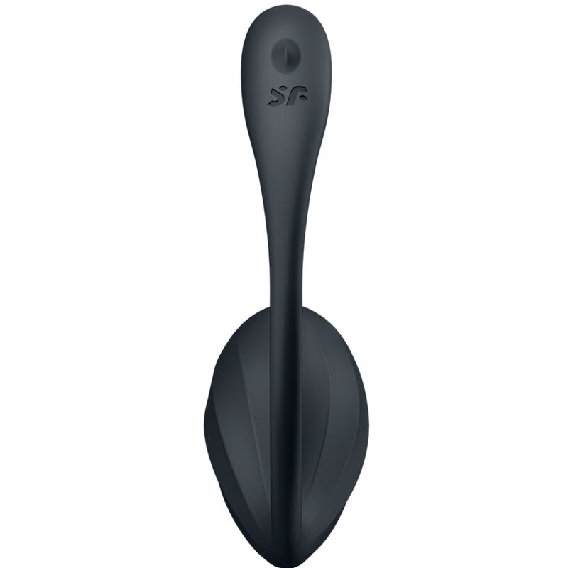 SATISFYER - RIBBED PETAL G-SPOT STIMULATOR BLACK REMOTE CONTROL FREE APP