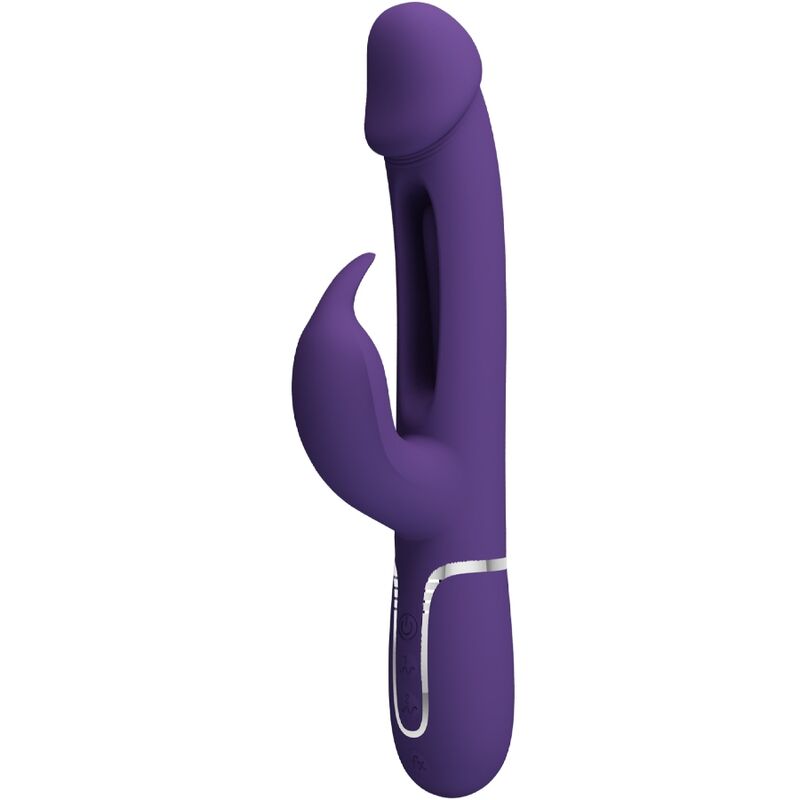 PRETTY LOVE - KAMPAS RABBIT VIBRATEUR MULTIFONCTIONNEL 3 EN 1 AVEC LANGUE VIOLETTE
