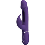 PRETTY LOVE - KAMPAS RABBIT VIBRATEUR MULTIFONCTIONNEL 3 EN 1 AVEC LANGUE VIOLETTE