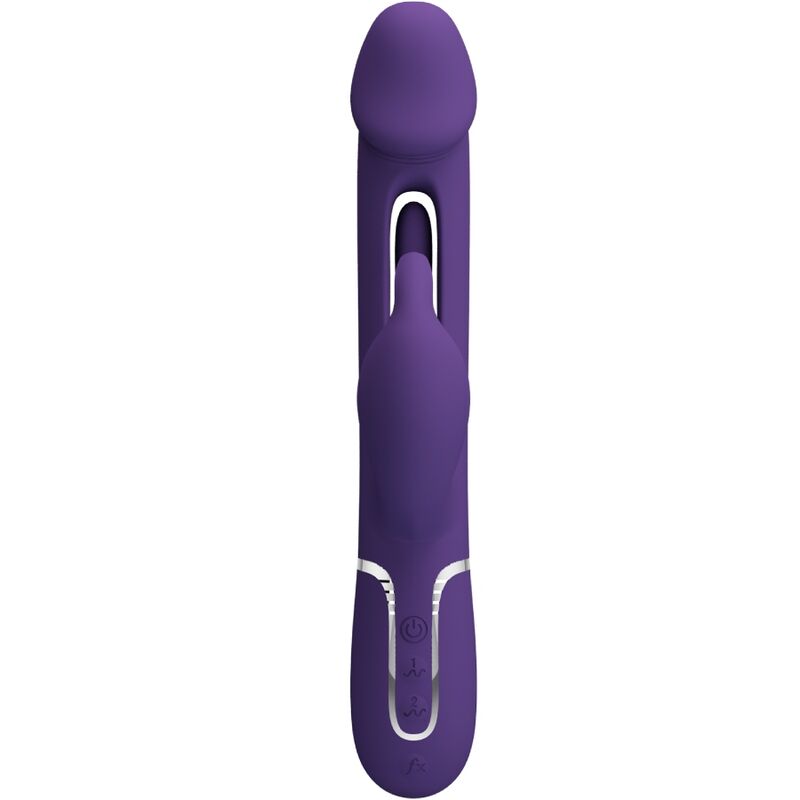 PRETTY LOVE - KAMPAS RABBIT VIBRATEUR MULTIFONCTIONNEL 3 EN 1 AVEC LANGUE VIOLETTE