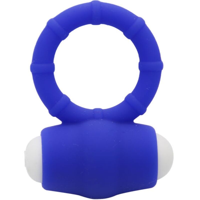HARMONY - ANNEAU VIBRANT POWER O EN SILICONE BLEU