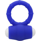 HARMONY - ANNEAU VIBRANT POWER O EN SILICONE BLEU
