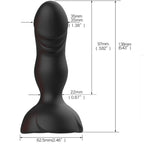 ARMONY - EXTREME A BLOOM ROSE VIBRATOR AND REMOTE CONTROL BLACK BUTT PLUG