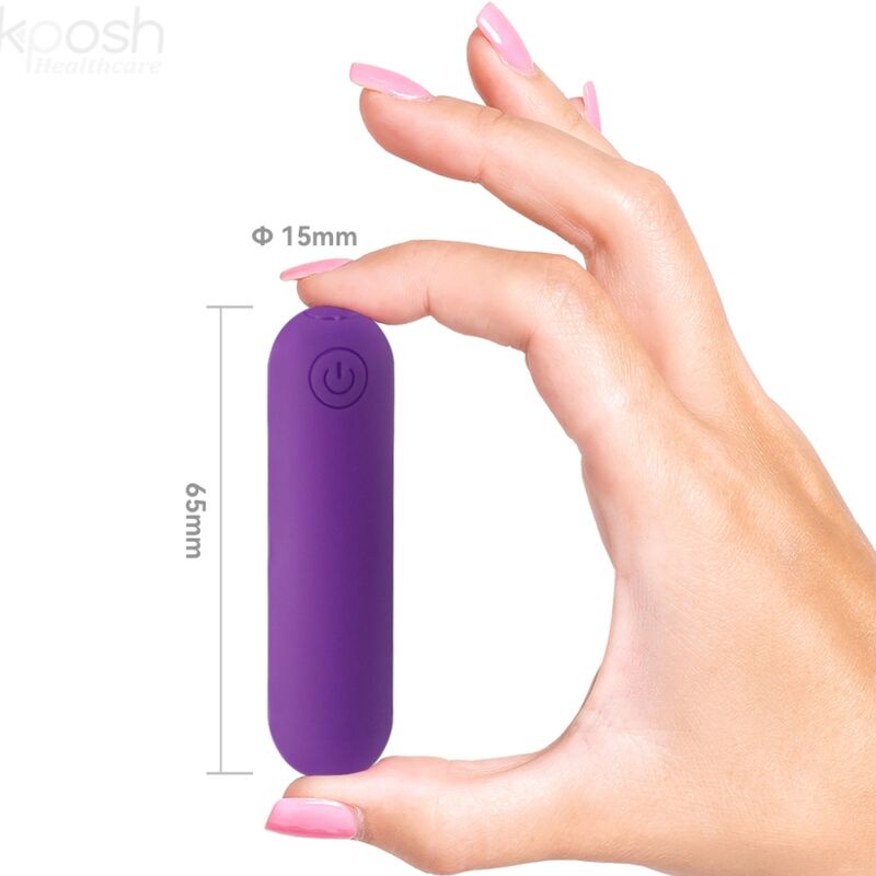 ARMONY - SPLASH JOLINE VIBRATEUR EN SILICONE AVEC TÉLÉCOMMANDE, 10 VIBRATIONS, 6,5 x 1,5 cm, VIOLET