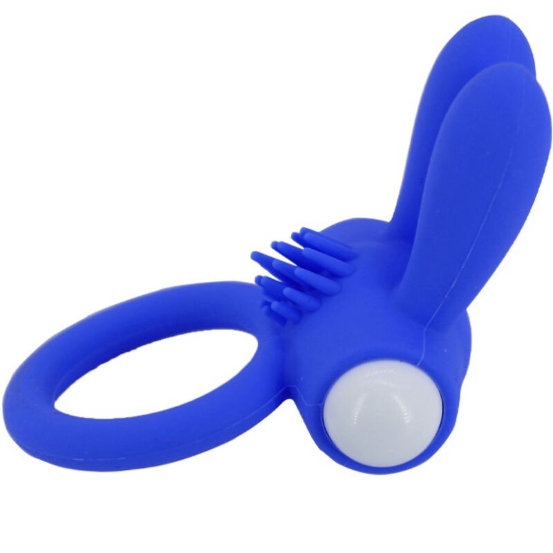 ARMONY - MR BUNNY ANNEAU VIBRANT EN SILICONE BLEU