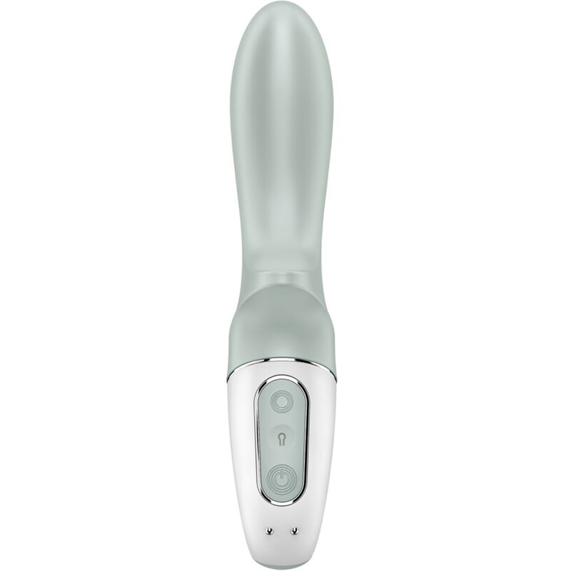 SATISFYER - AIR PUMP BOOTY 3 INFLATABLE ANAL VIBRATOR GREY GREEN