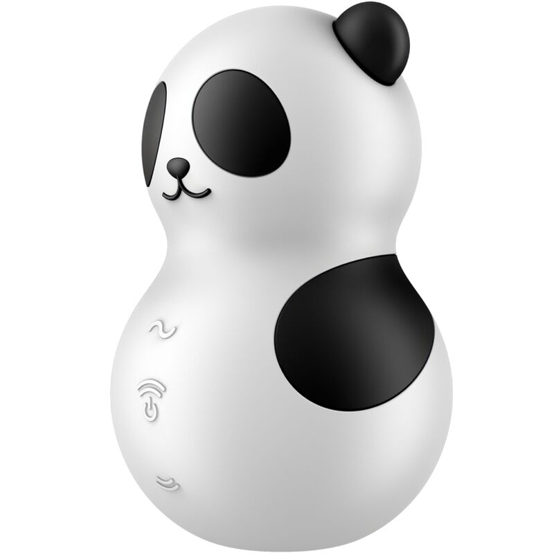 SATISFYER - POCKET PANDA STIMULATOR AND VIBRATOR IN BLACK AND WHITE