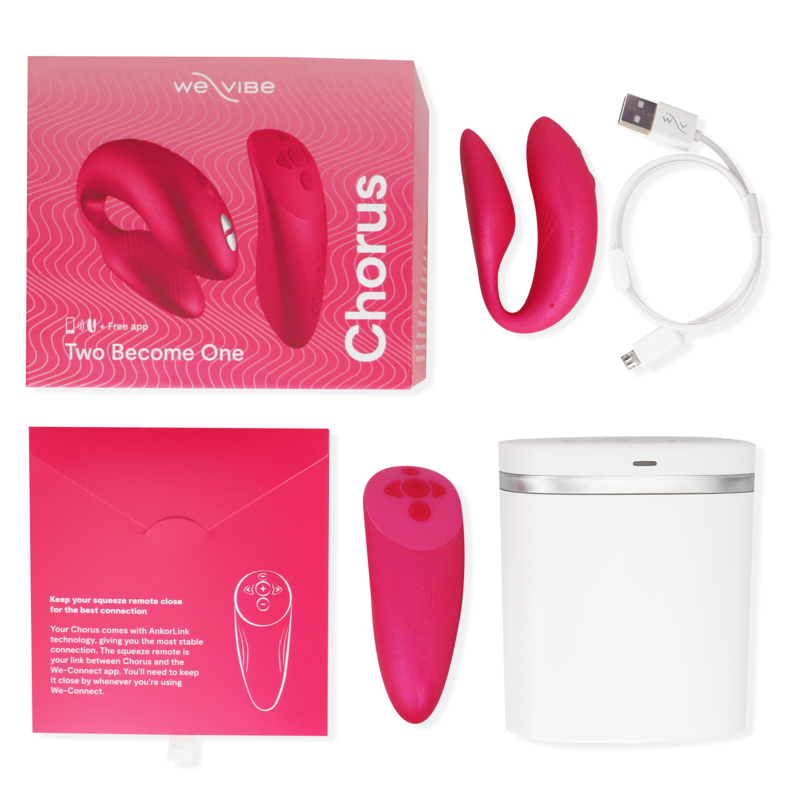 WE-VIBE - CHORUS COUPLE VIBRATOR WITH SQUEEZE CONTROL, PINK