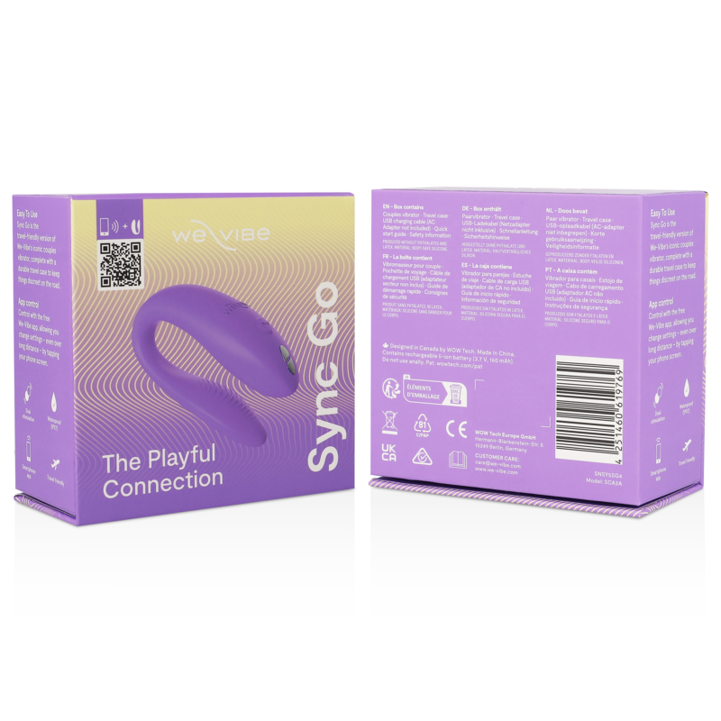 WE-VIBE - STIMULATEUR DOUBLE VIOLET SYNC GO