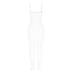 SUBBLIME - 951740 BODYSTOCKING BIANCO A RETE SENZA CAVALLO CON FIOCCHI TAGLIA UNICA