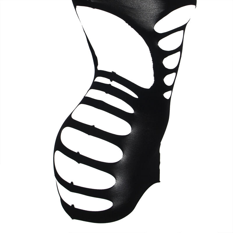 SUBBLIME - 952266 BLACK LONG-SLEEVED ELASTIC MESH DRESS ONE SIZE