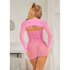 SUBBLIME - 952471 VESTITO A RETE ROSA TAGLIA UNICA
