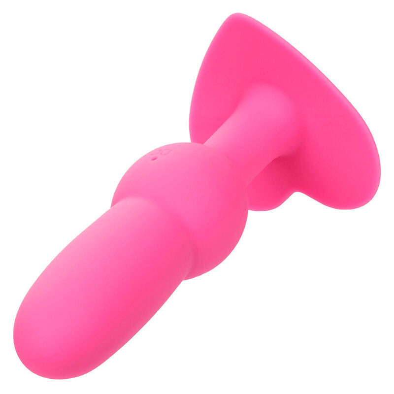 CALEXOTICS - PREMIÈRE FOIS PLUG ANAL À SONDES ET PERLES 10 VIBRATIONS ROSE