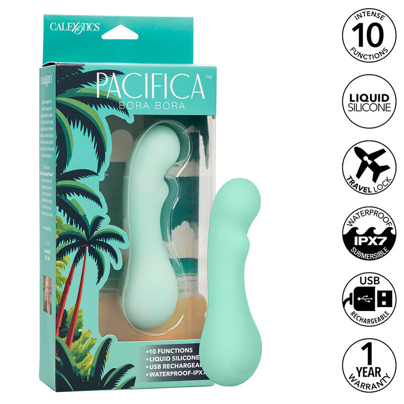 CALEXOTICS - PACIFICA BORA BORA STIMULATEUR DE POINT G 10 VIBRATIONS AQUA